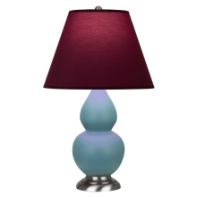 Robert Abbey MOB52P - Matte Steel Blue Small Double Gourd Accent Lamp