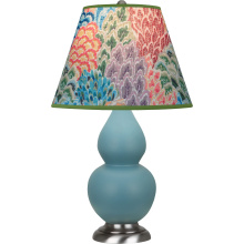 Robert Abbey MOB52S - Matte Steel Blue Small Double Gourd Accent Lamp