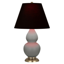 Robert Abbey MST50K - Matte Smokey Taupe Small Double Gourd Accent Lamp