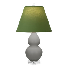 Robert Abbey MST53G - Matte Smokey Taupe Small Double Gourd Accent Lamp