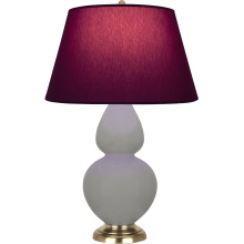 Robert Abbey MST55P - Matte Smokey Taupe Double Gourd Table Lamp