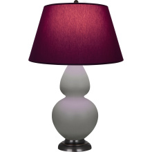 Robert Abbey MST57P - Matte Smokey Taupe Double Gourd Table Lamp
