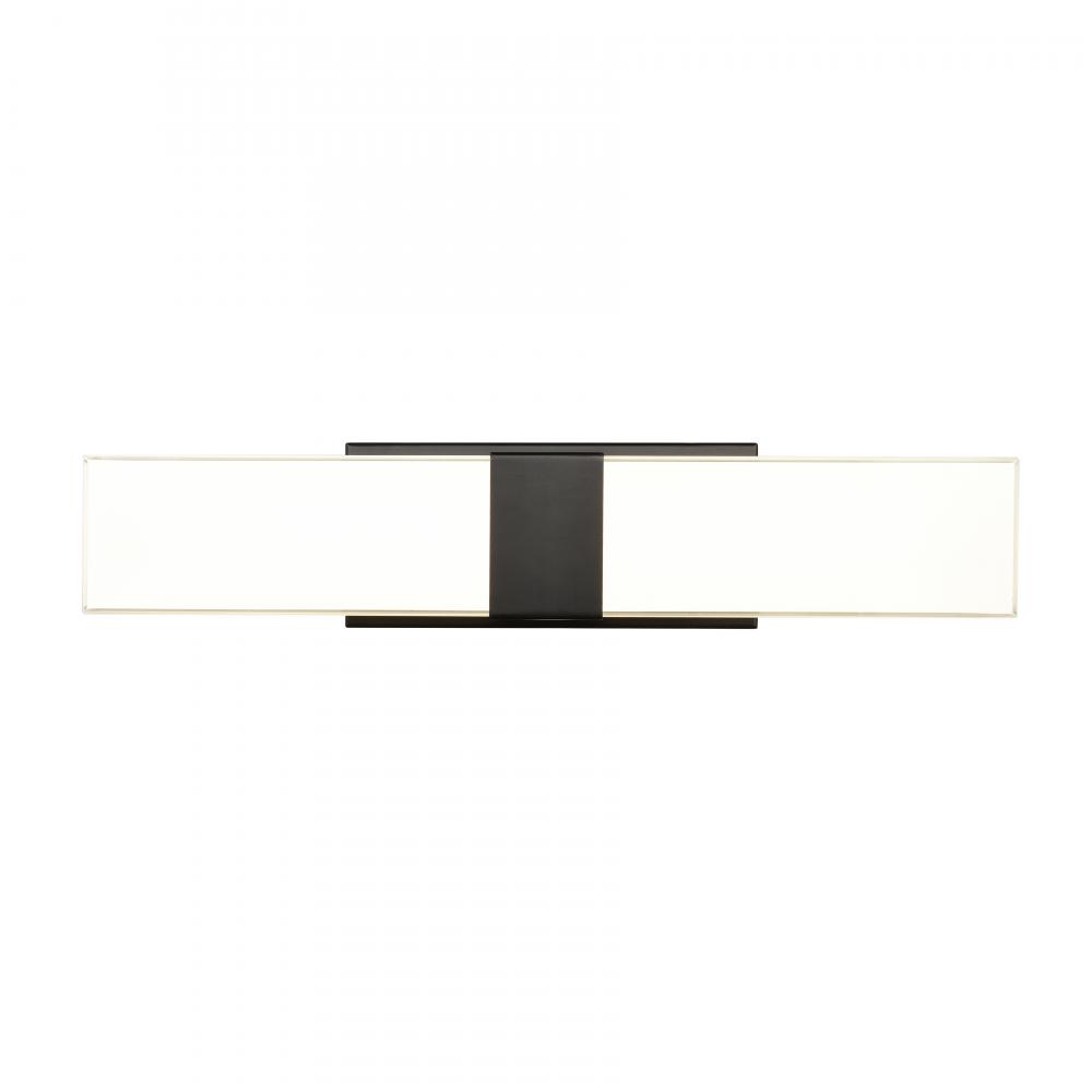 Reciprocate 25'' Wide 2-Light Vanity Light - Matte Black