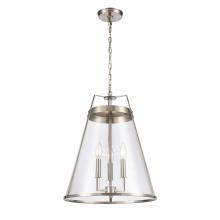 ELK Home Plus 82265/3 - Judy 16'' Wide 3-Light Pendant - Satin Nickel