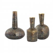 ELK Home Plus S0807-9776/S3 - Fowler Vase - Set of 3 Patinated Brass (2 pack) (2 pack)