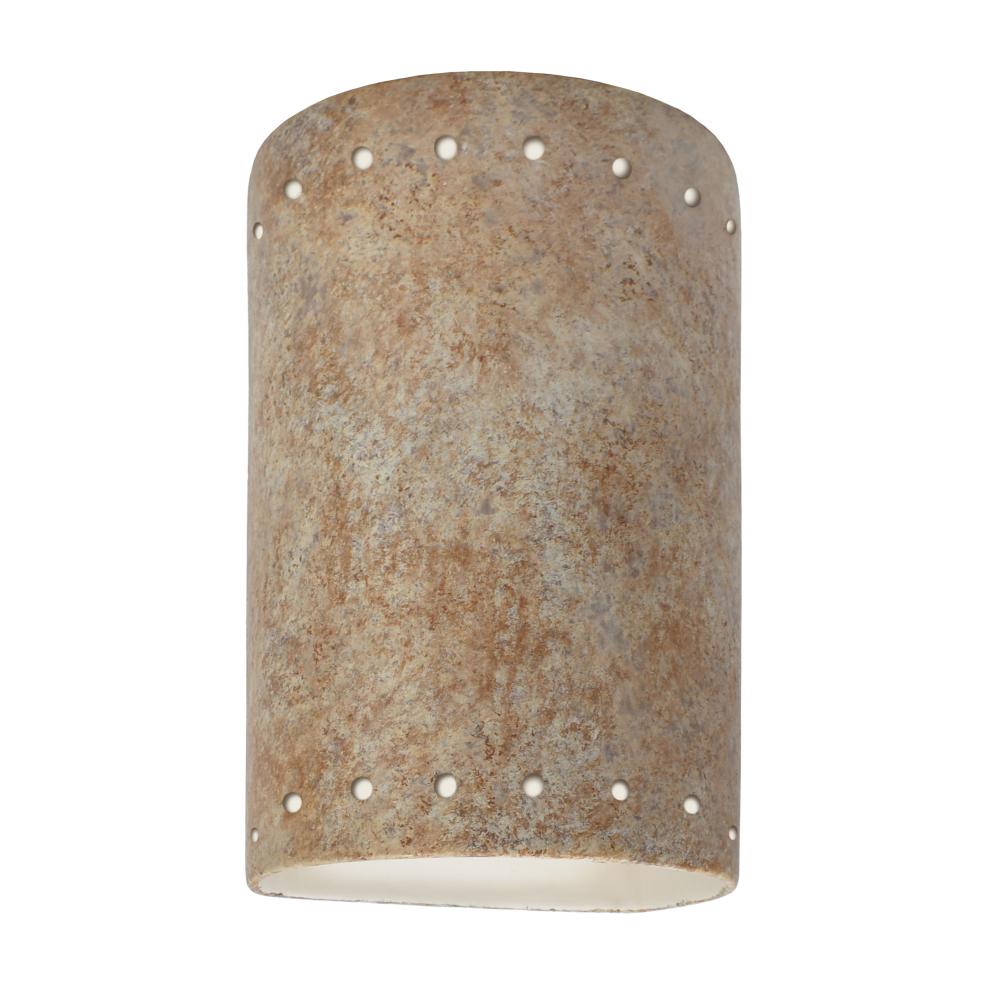Small Cylinder w/ Perfs - Closed Top (Outdoor) - LED