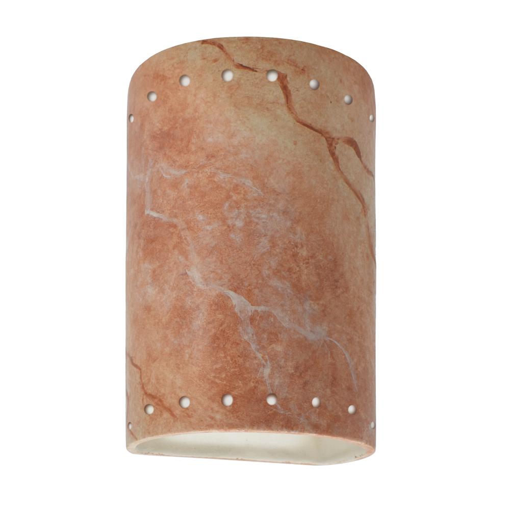 Small Cylinder w/ Perfs - Closed Top (Outdoor) - LED