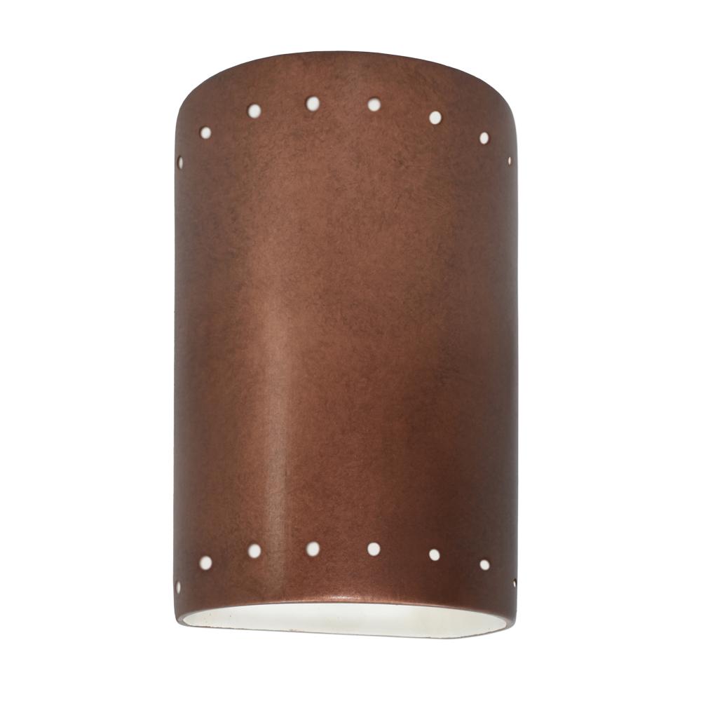 Small Cylinder w/ Perfs - Closed Top (Outdoor) - LED