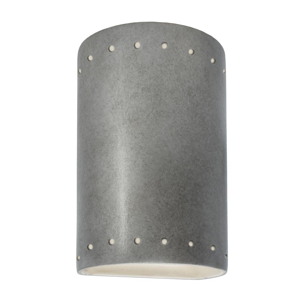 Small Cylinder w/ Perfs - Closed Top (Outdoor) - LED