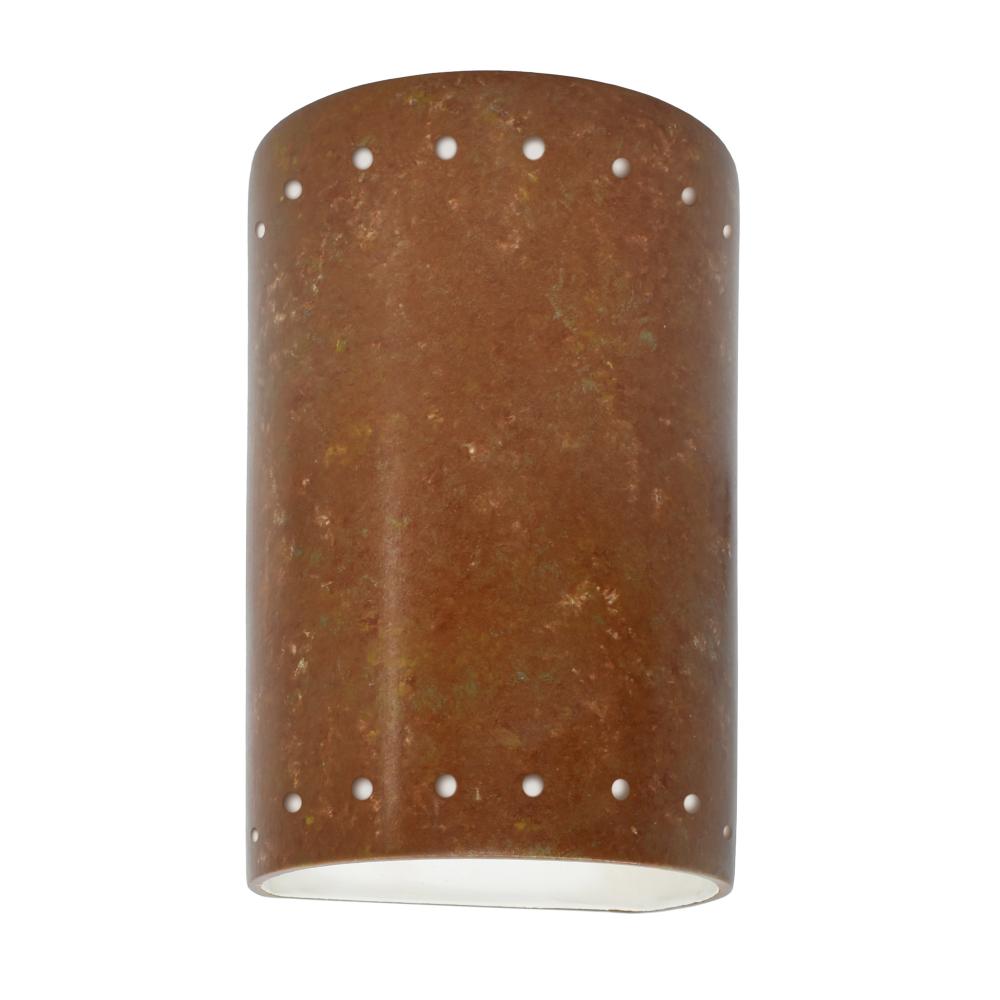 Small Cylinder w/ Perfs - Closed Top (Outdoor) - LED