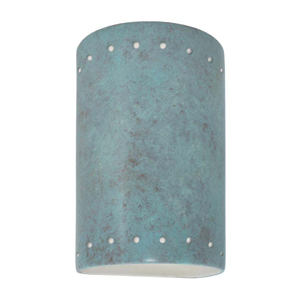 Small Cylinder w/ Perfs - Closed Top (Outdoor) - LED