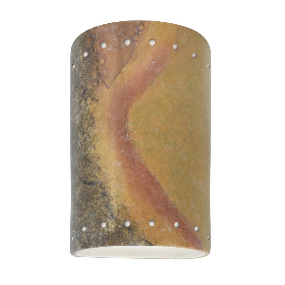 Small Cylinder w/ Perfs - Closed Top (Outdoor) - LED