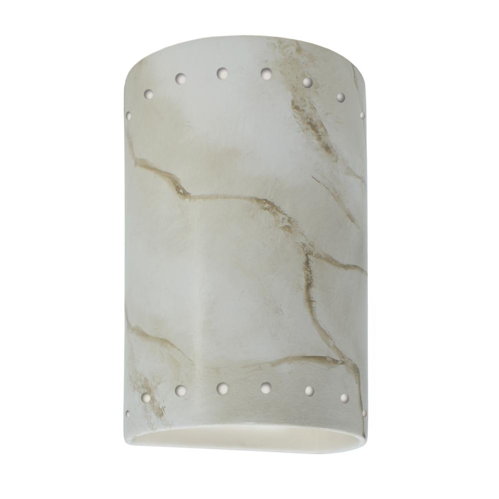 Small Cylinder w/ Perfs - Closed Top (Outdoor) - LED