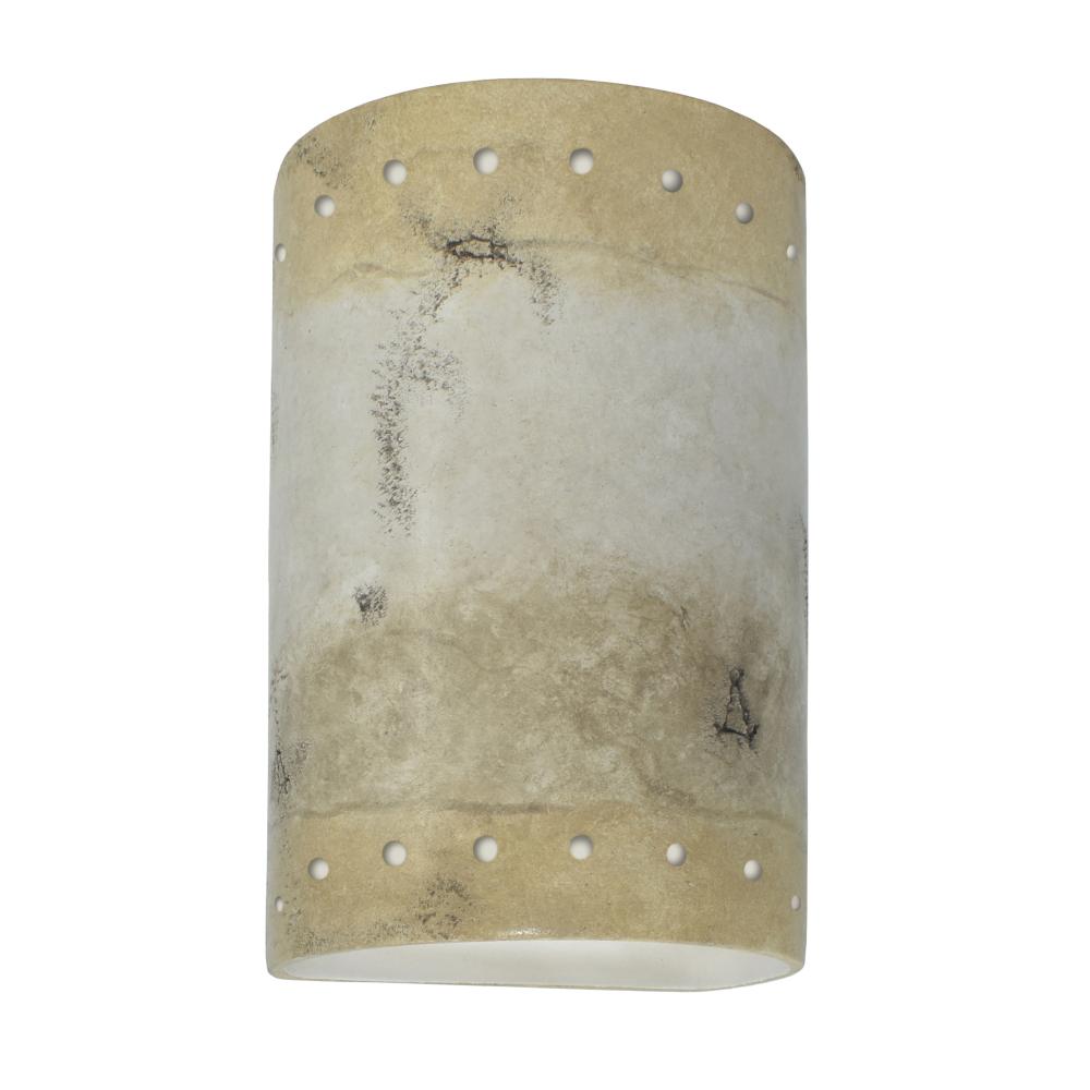 Small Cylinder w/ Perfs - Closed Top (Outdoor) - LED