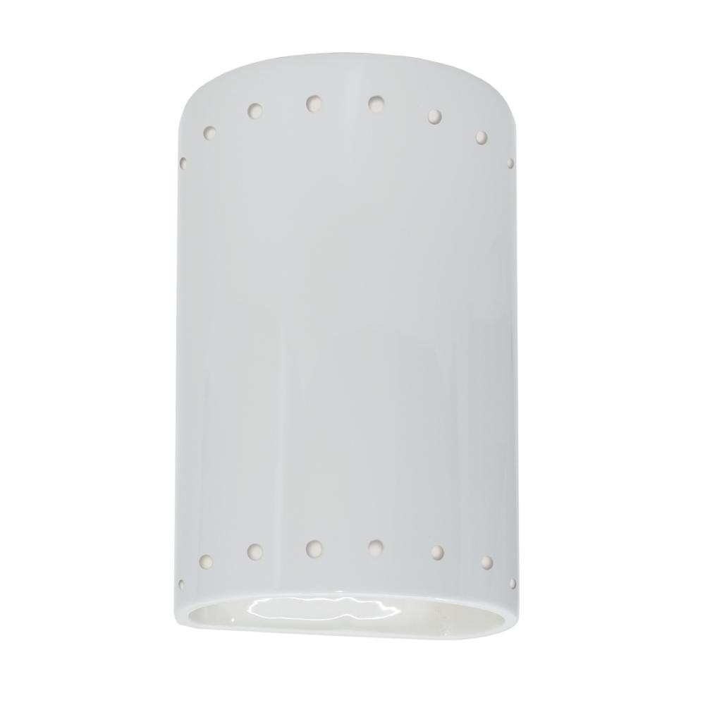 Small Cylinder w/ Perfs - Closed Top (Outdoor) - LED