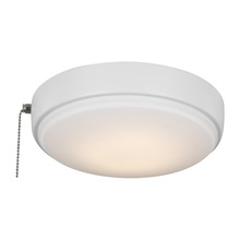 Generation Lighting MC265RZW - 9" LED Light Kit in Matte White with Frosted Acrylic Shade