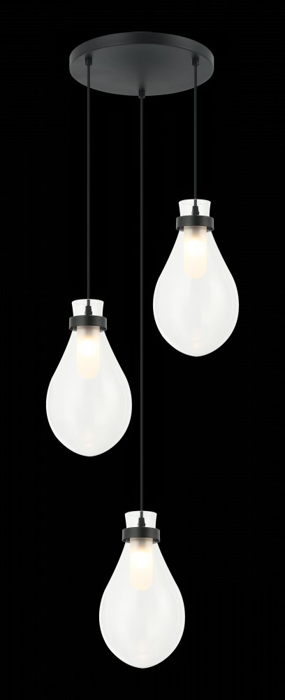 Seranna Matte Black Pendant