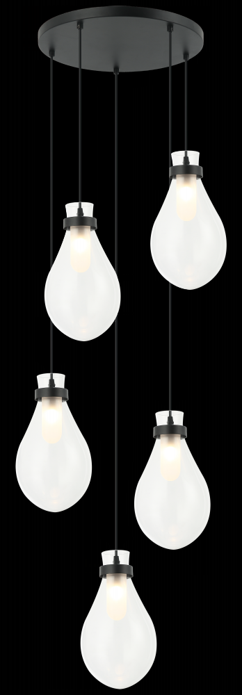 Seranna Matte Black Pendant