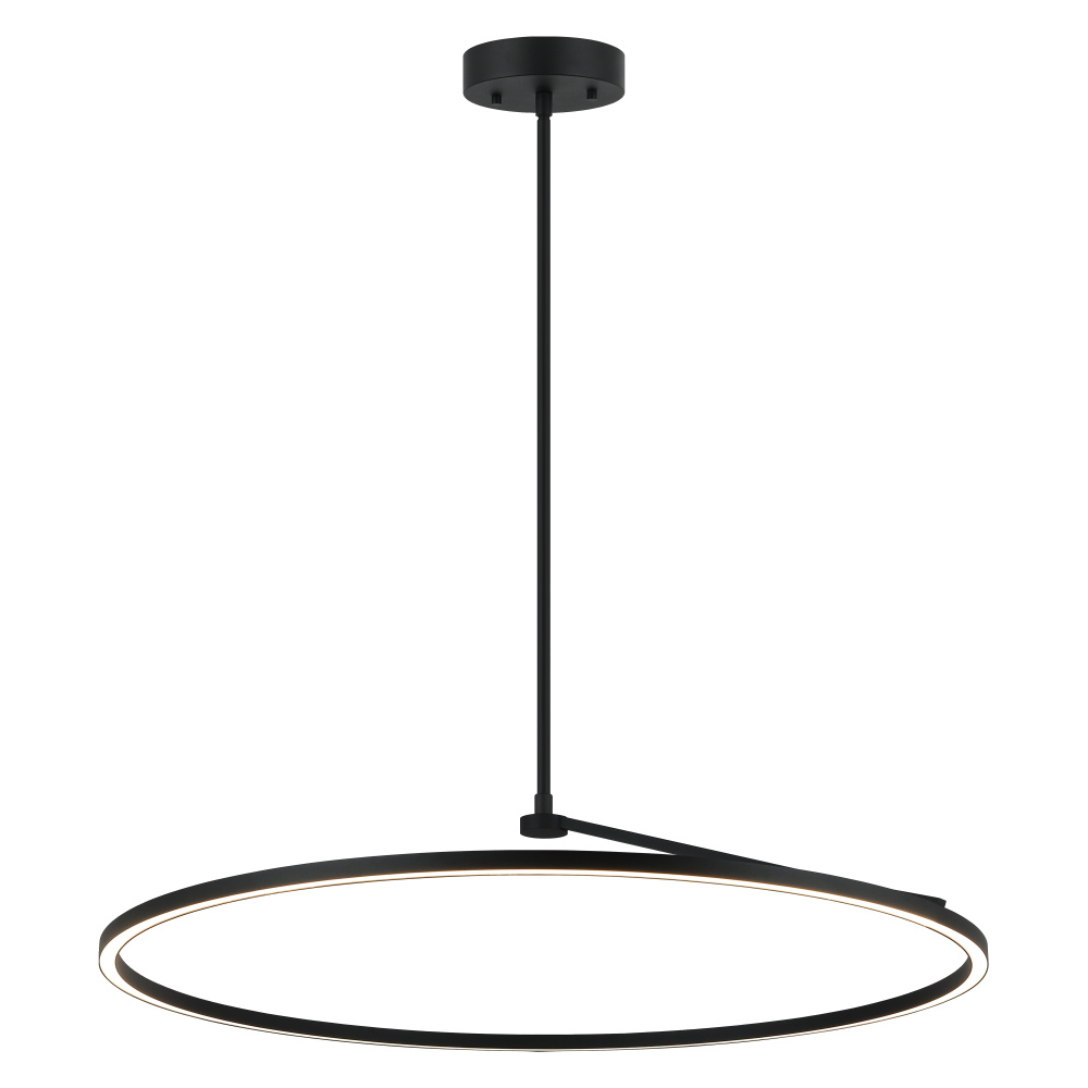 The Trundle Matte Black Pendant