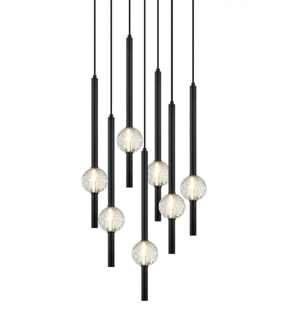 Windchimer Matte Black Pendant