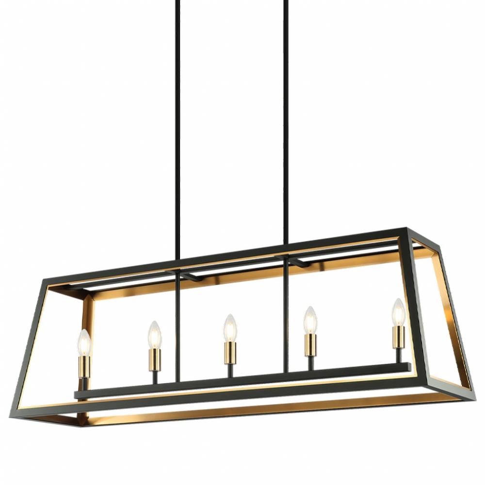 Rosalie Matte Black Pendant