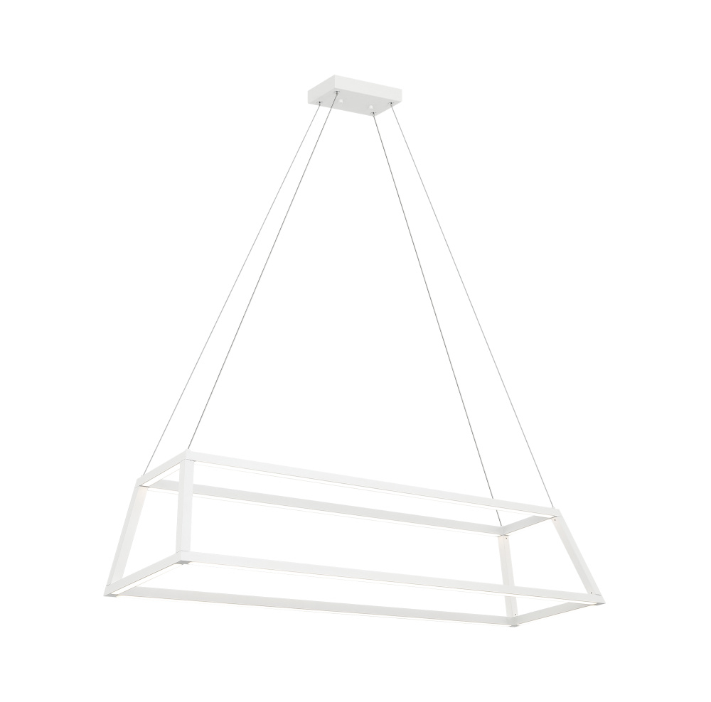 Carlington Matte White Chandelier