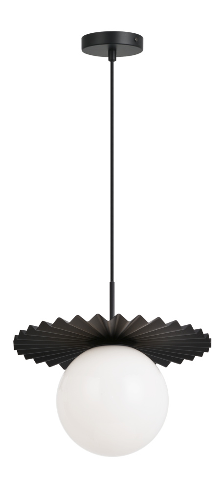 Modern Ruff Black Pendant