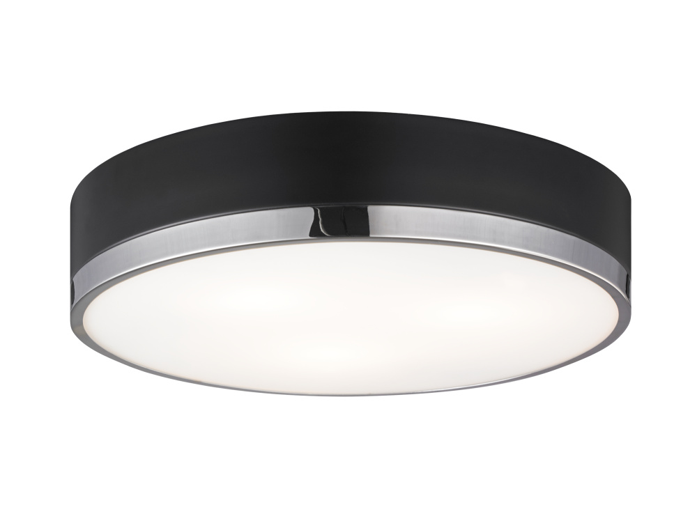 Trydor Black and Chrome Ceiling Mount