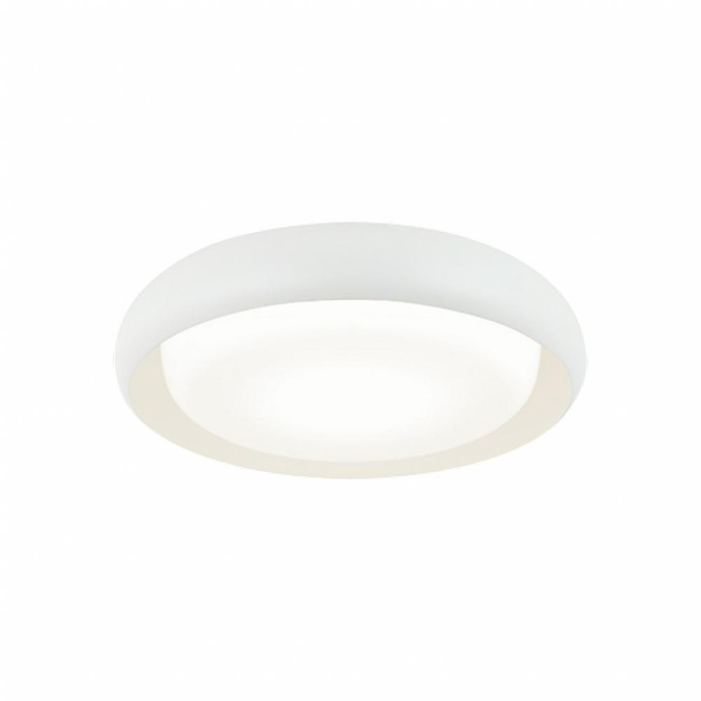 Milia Matte White Flush Mounts