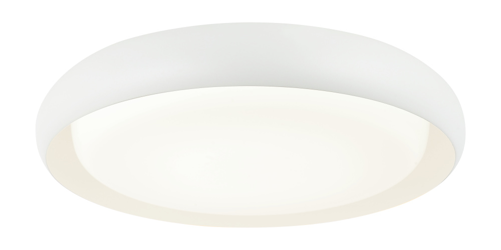 Milia Matte White Flush Mounts