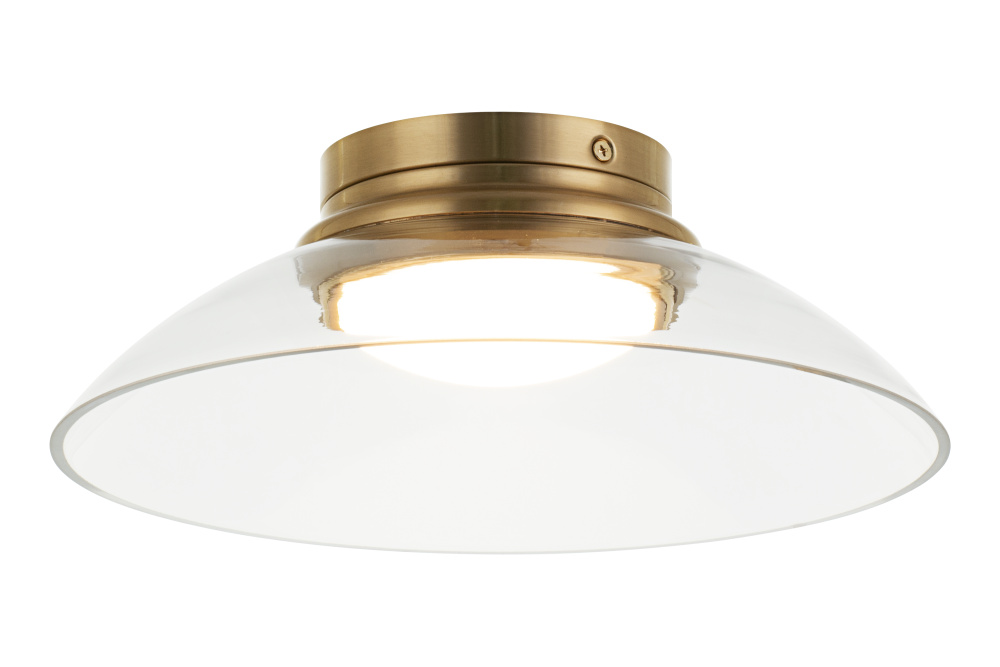 Luna Aged Gold Brass Flush Mounts