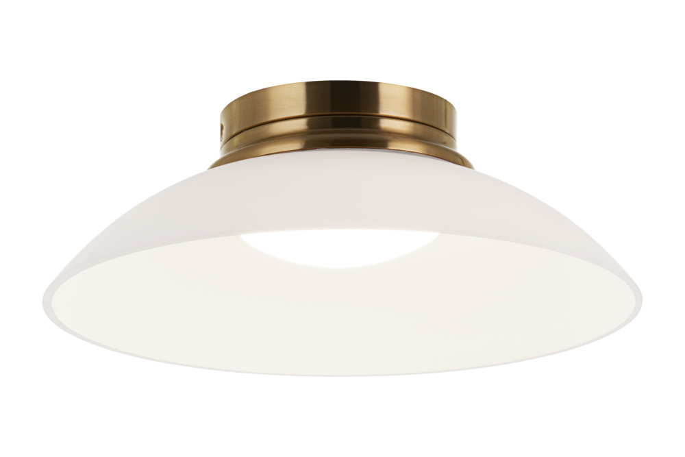 Luna Aged Gold Brass Flush Mounts