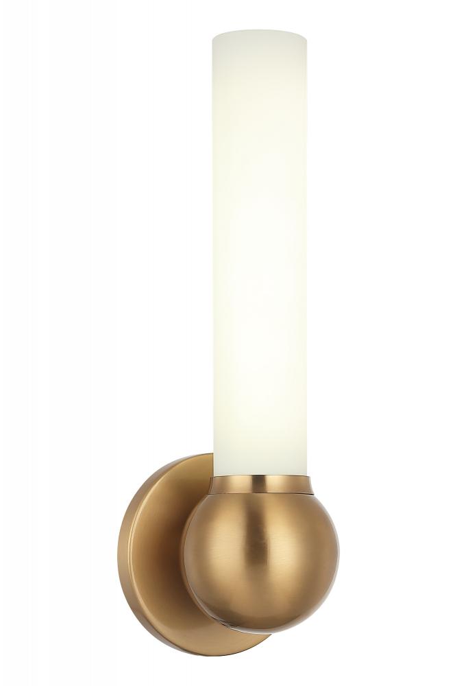 Pierce Aged Gold Brass Wall Sconce