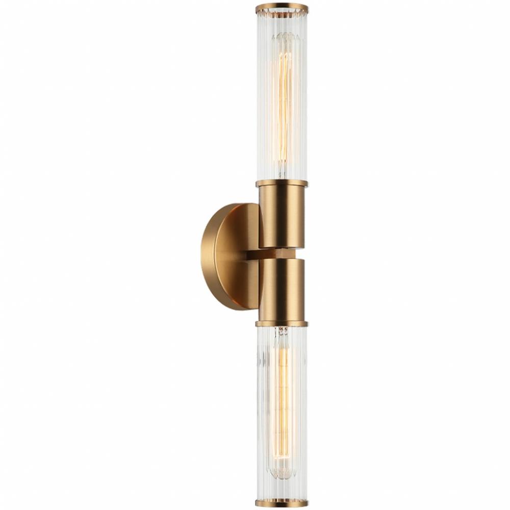 Klarice Aged Gold Brass Wall Sconce