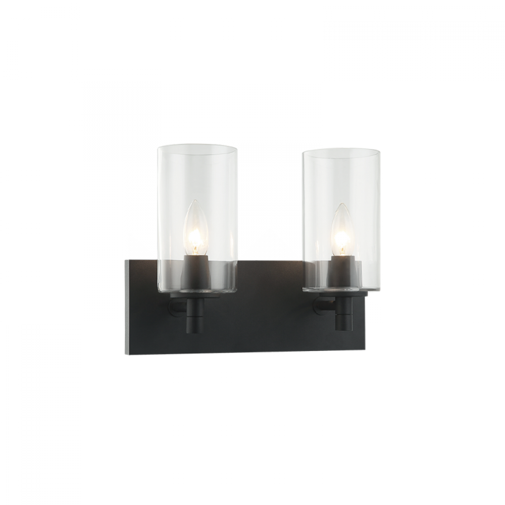 Candela Matte Black Wall Sconce