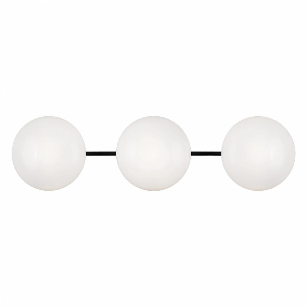 Pearlesque Matte Black Wall Sconce