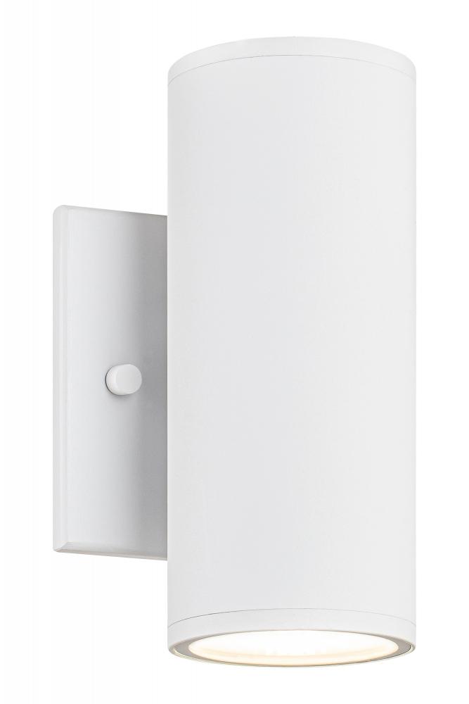 Tubular Matte White Outdoor Lighting