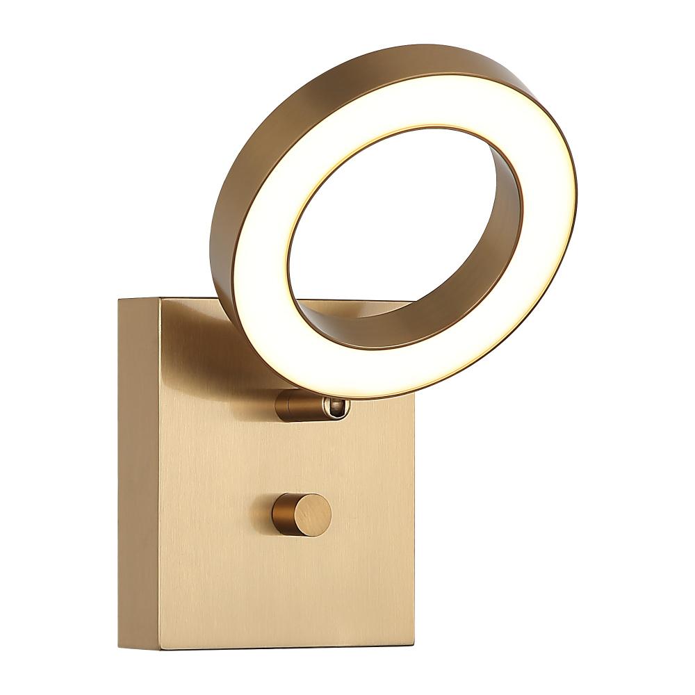 Realm Aged Gold Brass Wall Sconce