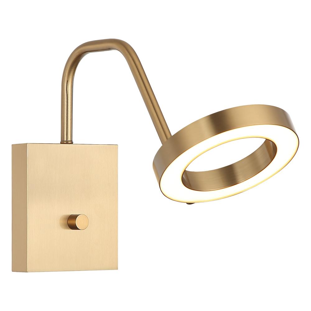 Realm Aged Gold Brass Wall Sconce