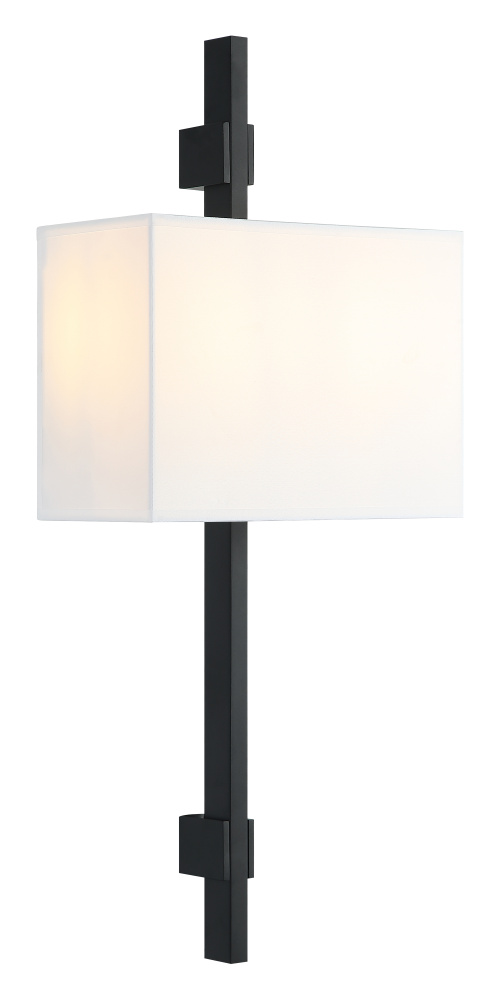 Badgley Matte Black Wall Sconce