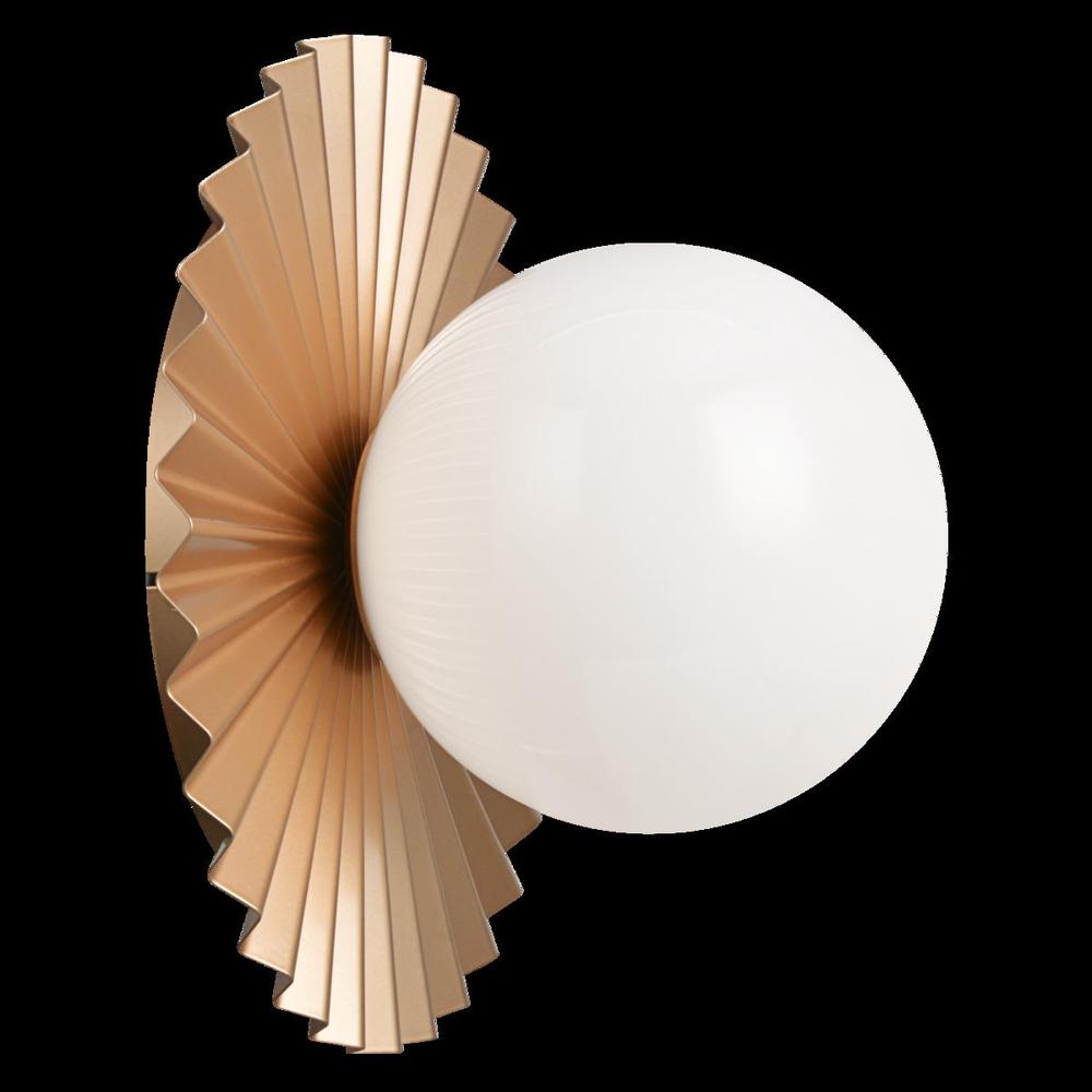 Modern Ruff Matte Gold Wall Sconce / Ceiling Mount