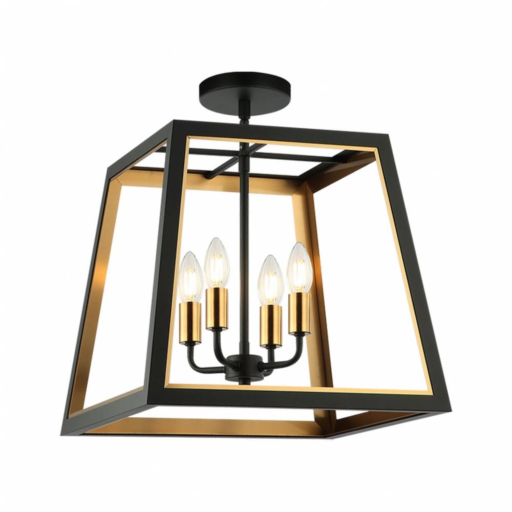 Rosalie Matte Black Ceiling Mount
