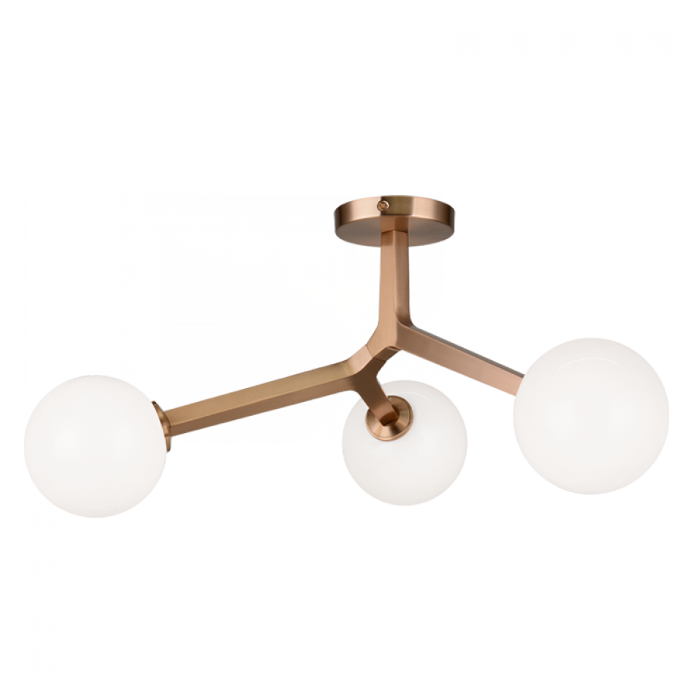 Rami Aged Gold Brass Ceiling Mount
