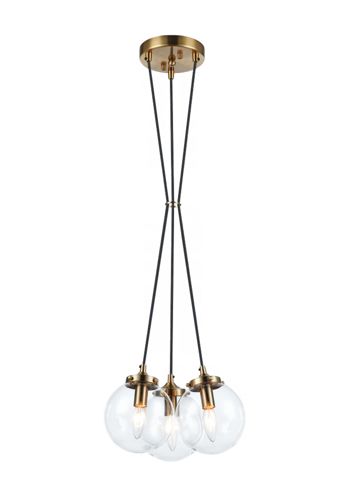 The Bougie Aged Gold Brass Pendant