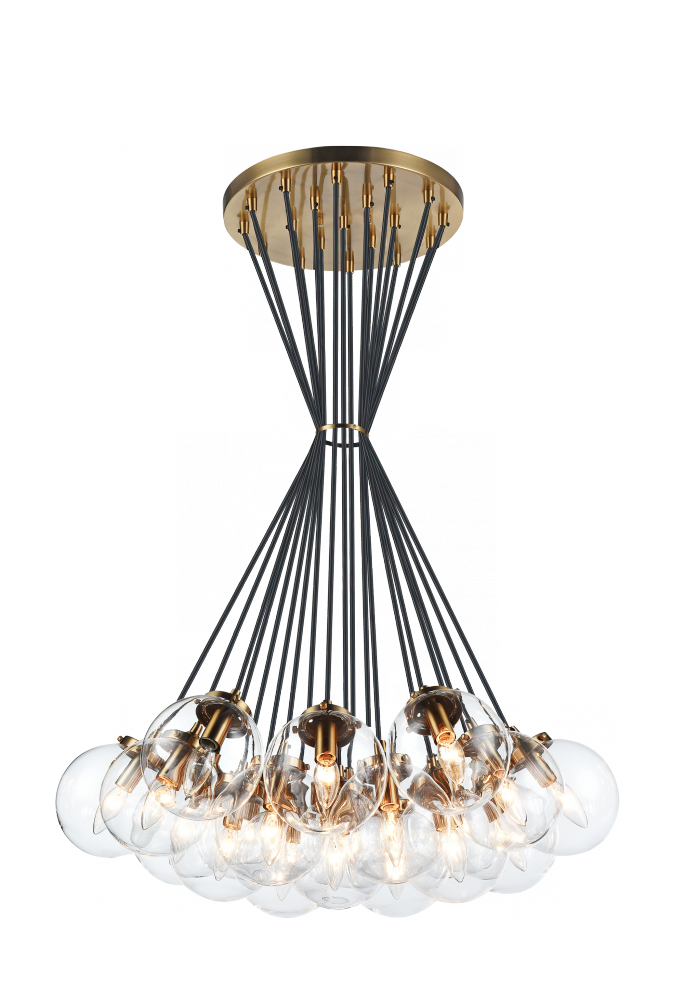 The Bougie Aged Gold Brass Chandelier