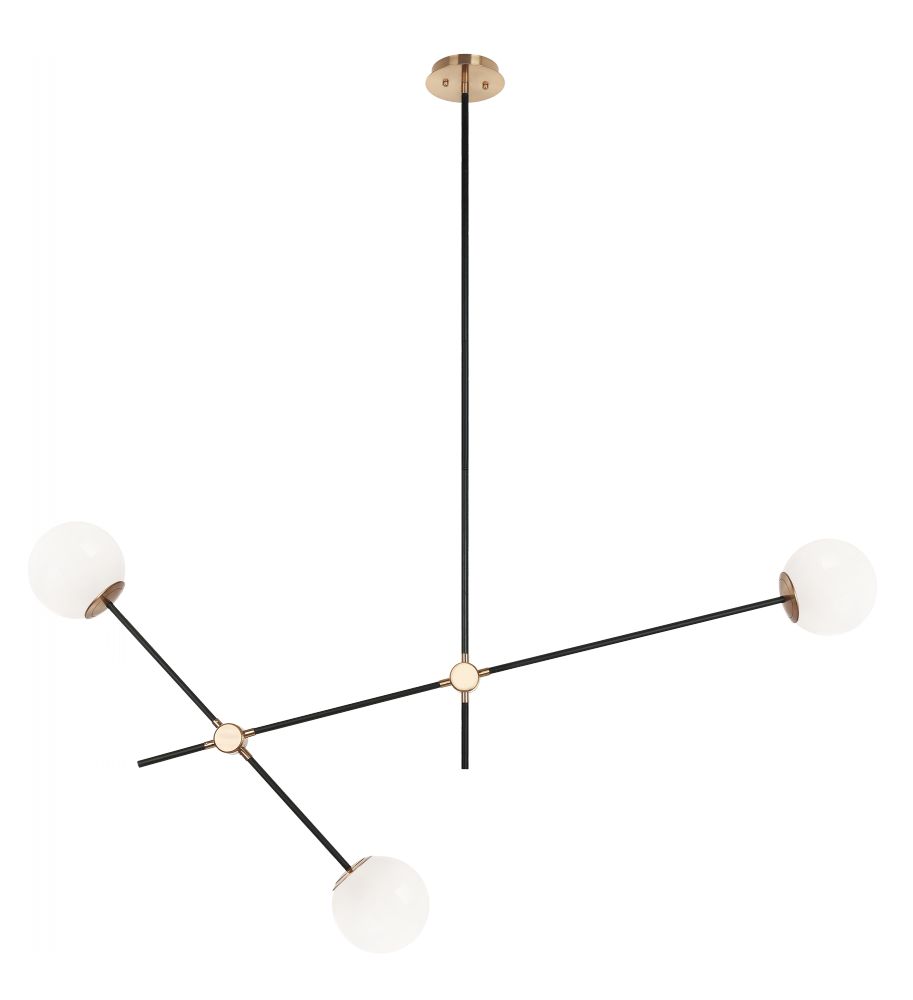 Cosmic Aged Gold Brass Pendant