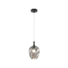 Matteo Lighting C30903MBSM - Eesha Matte Black Pendant