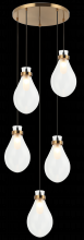 Matteo Lighting C31905AG - Seranna Aged Gold Brass Pendant