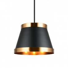 Matteo Lighting C62903BKAG - Caske Black Pendant