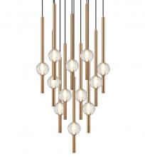 Matteo Lighting C68912AG - Windchimer Aged Gold Brass Pendant